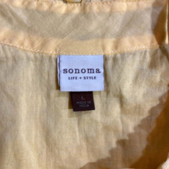 Embroidered tank top sunshine yellow X-Large - Picture 3 of 5